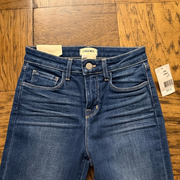 L’Agence | NWT! NEW Margot High-Rise Skinny Blue Women's Jeans Size 24 - Picture 3 of 8